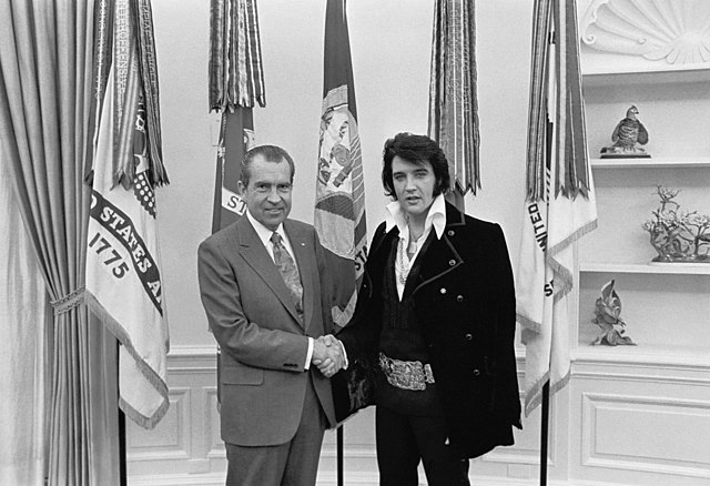 Elvis Presley möter President Nixon 1970