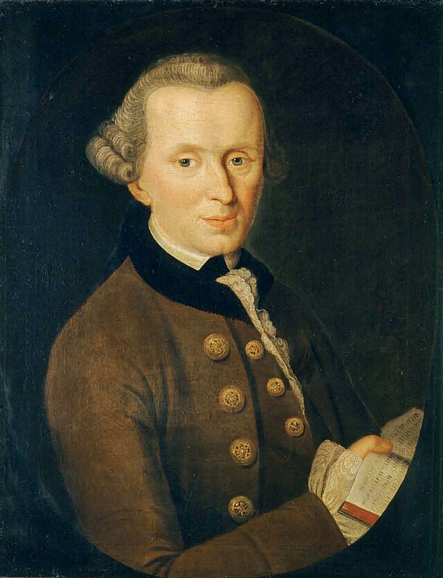 Immanuel Kant 1768, målning av Johann Gottlieb Becker
