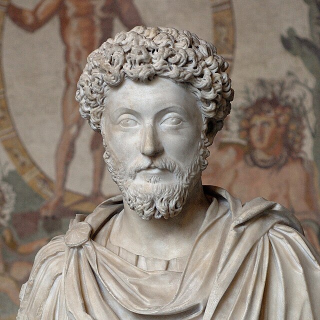Marcus Aurelius, romersk kejsare år 161 - 180 e. Kr.  